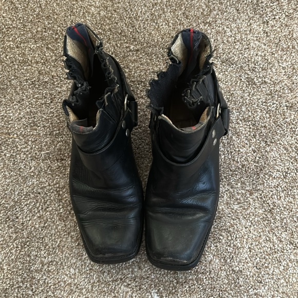 Pirelli black leather moto boots - size 8 - Picture 3 of 7